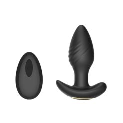 Toosh Remote Controlled Silicone Rotating & Vibrating Butt Plug