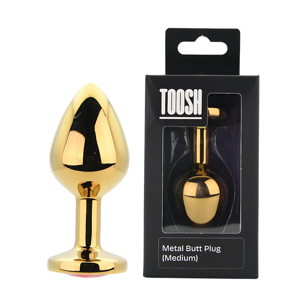 n12824-toosh-gold-metal-butt-plug-medium-red-stone-pkg-duo